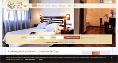 Desktop Screenshot of hotelcasadeltrigo.com